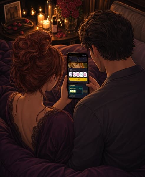 Couple playing together on Intimate Challenge